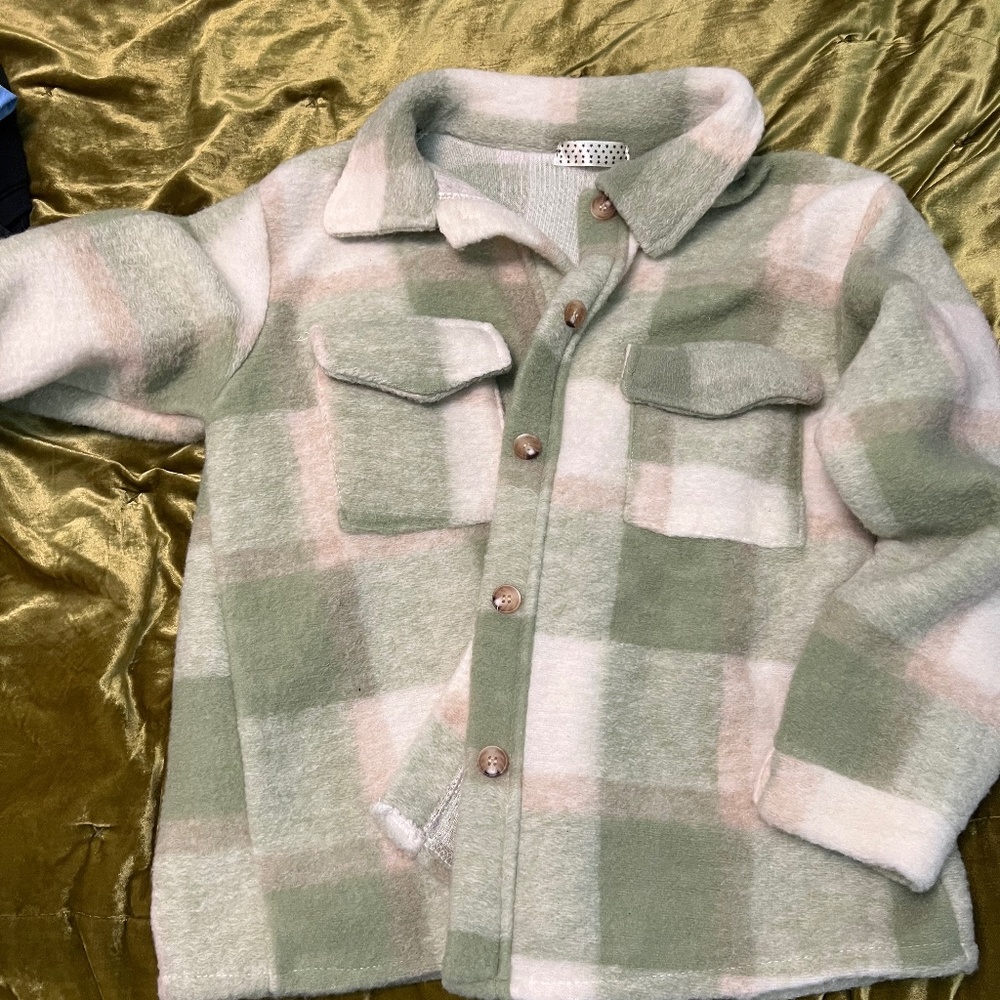Green Plaid Shacket